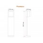 STEINEL Уличный светильник Steinel GL 85-600 LED iHF slave anthracite STEINEL Уличный светильник Steinel GL 85-600 LED iHF slave anthracite