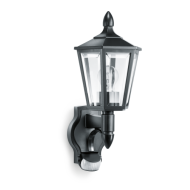 STEINEL L 15 S 617813 IP 44 black / clear светильник с датчиком движения настенный уличный E27 1х60 Вт Steinel