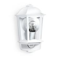 STEINEL L 190 S 644512 IP 44 white / clear светильник с датчиком движения настенный уличный E27 1 х 60 Вт (н